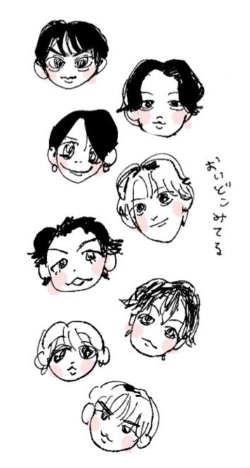 SsrskZ's tweet photo. アー写見てかいたよ https://t.co/KlPntlOvSz