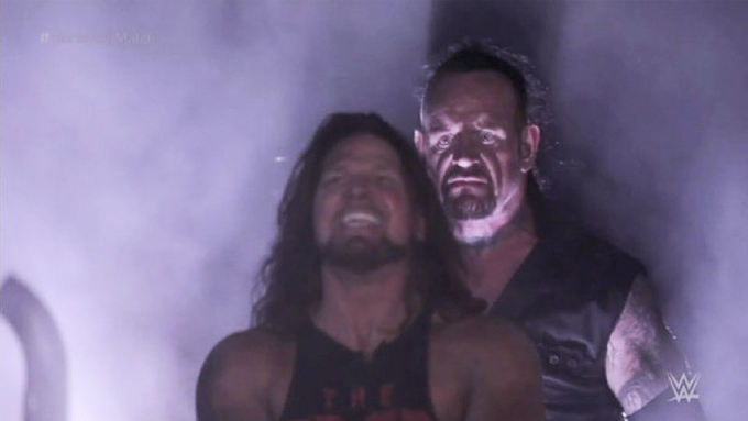 wrestle_hist's tweet photo. 3/25/2020
The Undertaker (in his final match) defeated AJ Styles in a Boneyard Match at WrestleMania XXXVI in Orlando, Florida.
#WWE #WrestleManiaXXXVI #Undertaker #TheDeadman #AmericanBadAss #BigEvil #AJStyles #ThePhenomenalOne #TheFaceThatRunsThePlace #BoneYardMatch https://t.co/qPNLvtEFfY