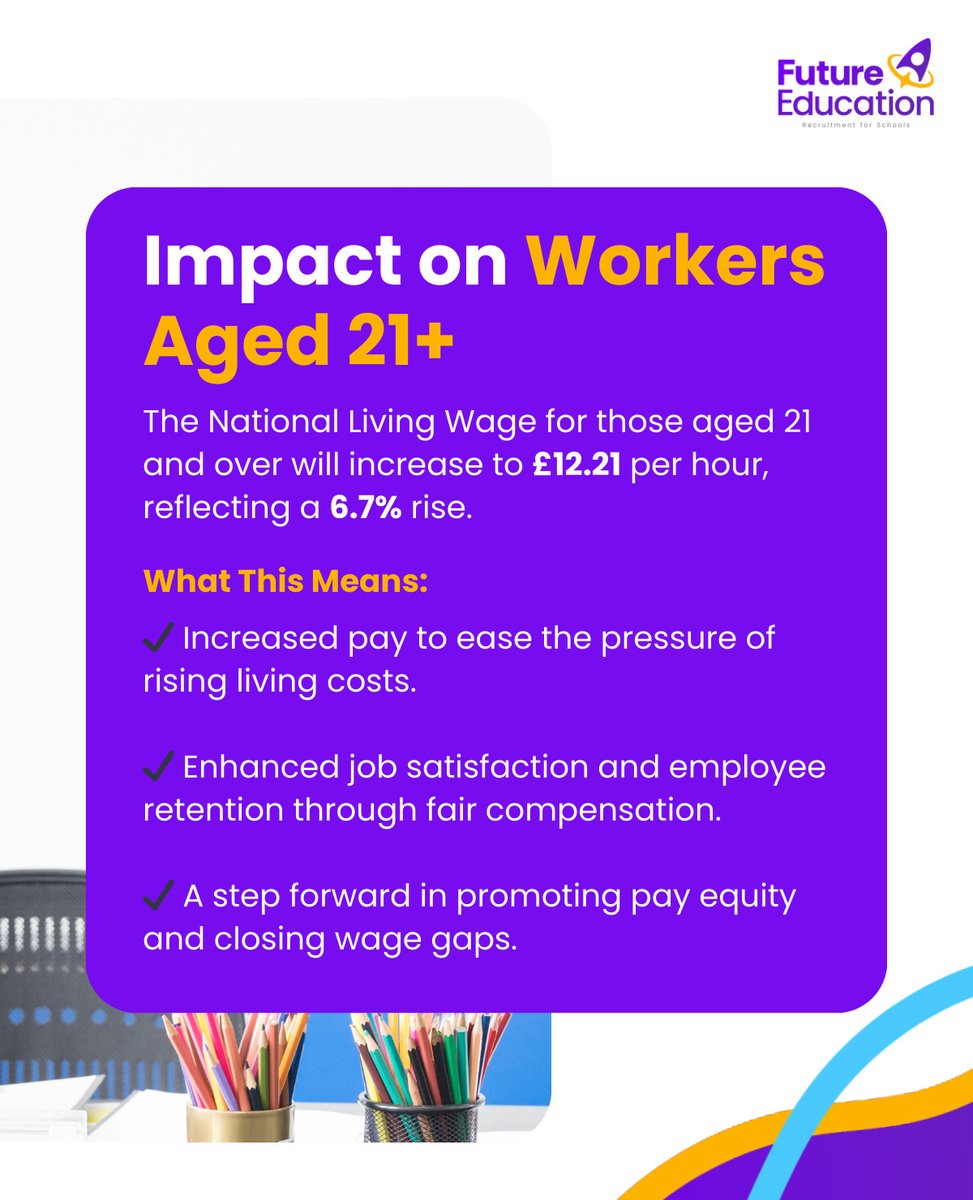 FutureEdLtd's tweet photo. From April 2025, the National Living Wage for 21+ will rise to £12.21/hr, and the National Minimum Wage for 18-20 to £10.00/hr.

Employers should update payroll systems to stay compliant. Full details: https://t.co/wbXdkvUi78

#WageUpdate #HRCompliance #Payroll https://t.co/Ll70QH8Fl0