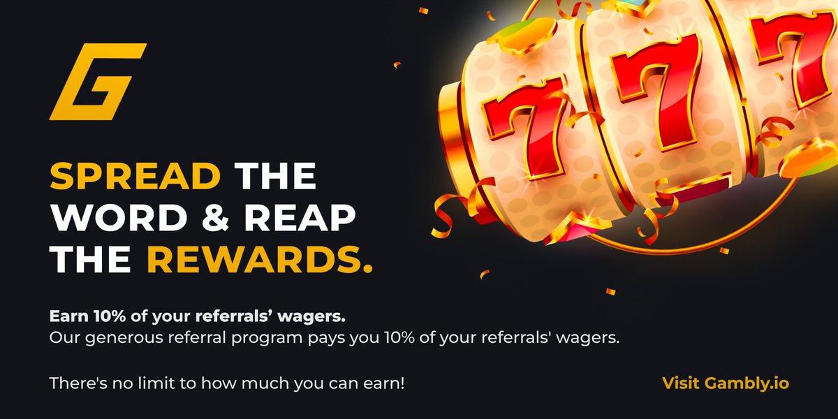 Referral Alert: Soon you can share your unique link on gambly.io and earn rewards when fellow degens join and earn on their bets on Poker, Coinflip or Rock Paper Scissors. 

Follow and join us before FOMO is hitting. t.me/gambly