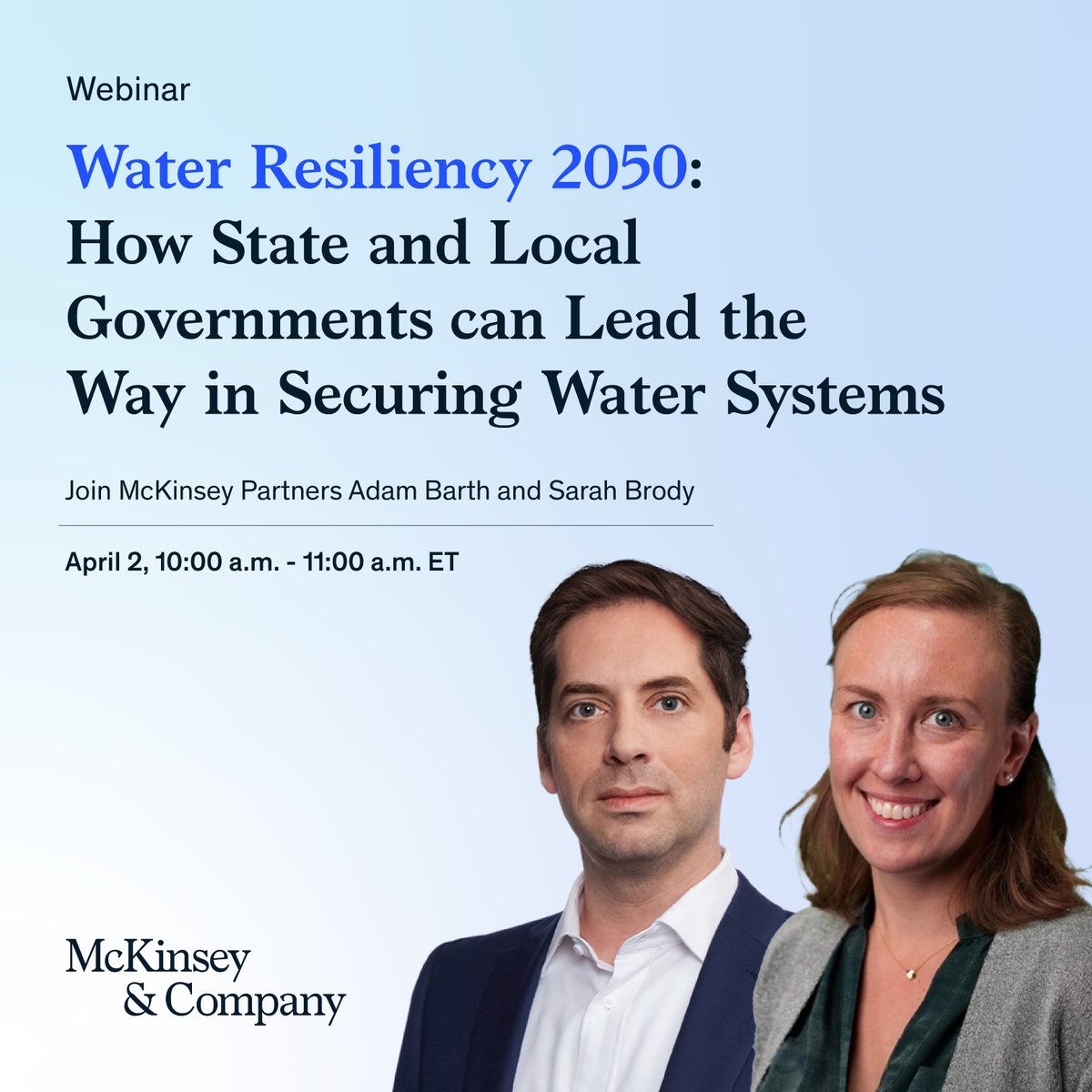 Join our webinar on April 2, 2025, 10 AM ET, to learn how state &amp; local governments can secure U.S. water systems. Register: ringcentr.al/41SkX4Y #WaterInfrastructure #WaterLeadership #McKinseyInsights