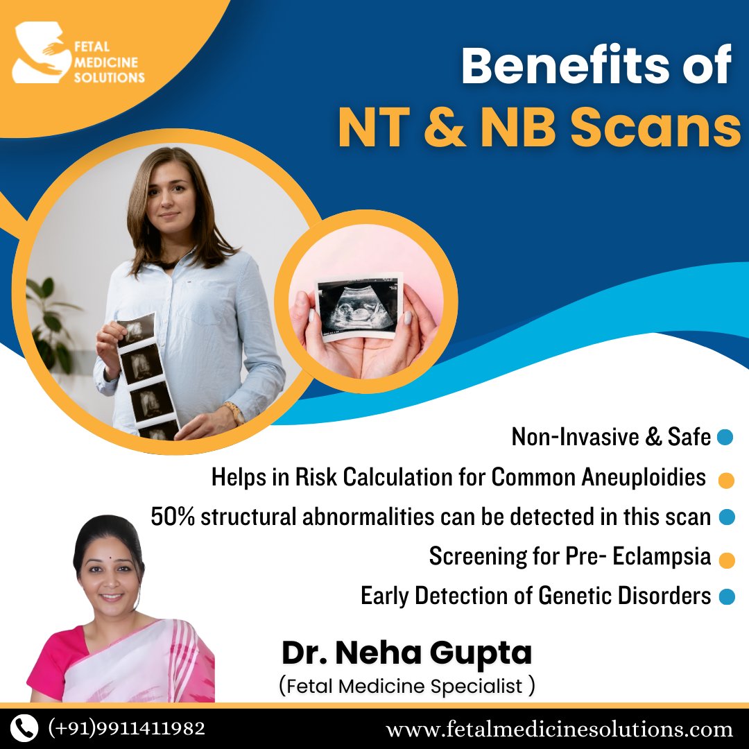 MedicineFetal's tweet image. 𝐍𝐓 &amp;amp; 𝐍𝐁 𝐒𝐜𝐚𝐧𝐬 – 𝐀 𝐕𝐢𝐭𝐚𝐥 𝐒𝐭𝐞𝐩 𝐢𝐧 𝐏𝐫𝐞𝐠𝐧𝐚𝐧𝐜𝐲 𝐂𝐚𝐫𝐞!

Ensure a healthy pregnancy with NT &amp;amp; NB scans! Consult Dr. Neha Gupta, Fetal Medicine Specialist, for expert guidance. 🤰💙
.
Contact Now: (+91) 9911411982
.
#FetalMedicine #NTScan #NBScan