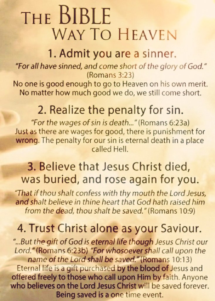 TheBelieverJC's tweet photo. If you havent accepted Jesus as your Savior, or if your not sure, please do so now, DO NOT wait on salvation! The Rapture could be any moment, you dont want to miss it! https://t.co/deYB4RR6fB