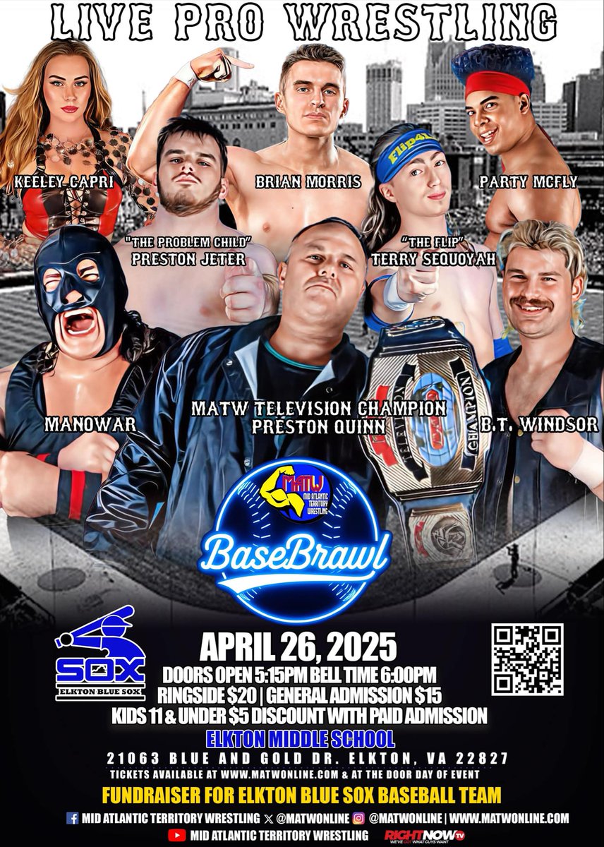 Join us in beautiful, Elkton, VA!
Let's raise funds for the Elkton Blue Sox!