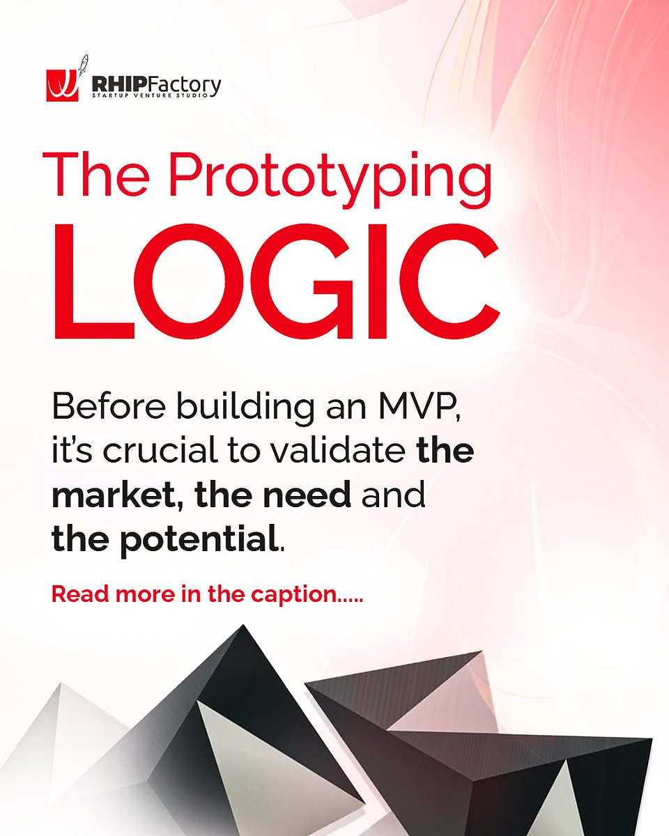 RHIPFactory's tweet photo. Would you invest all your time and money into something without first making sure people actually need it? That’s why top founders validate before they build. So before going all-in, make sure your prototype is tested, tweaked, and market-ready. https://t.co/QPldfEaBoX