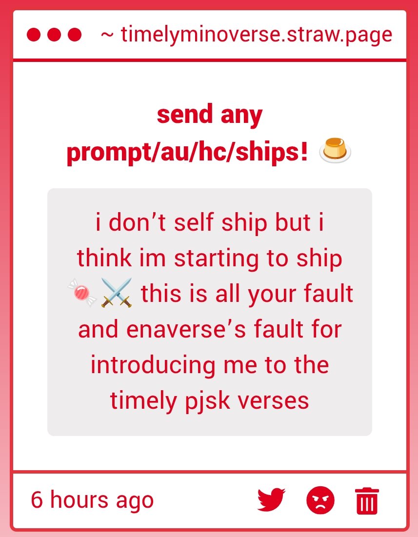 🐾- heh...hey anon I'm so glad your starting to like 🍬⚔️ maybe I'll post more about them 🤑 thank u for this though they're my second fav ever 💕
