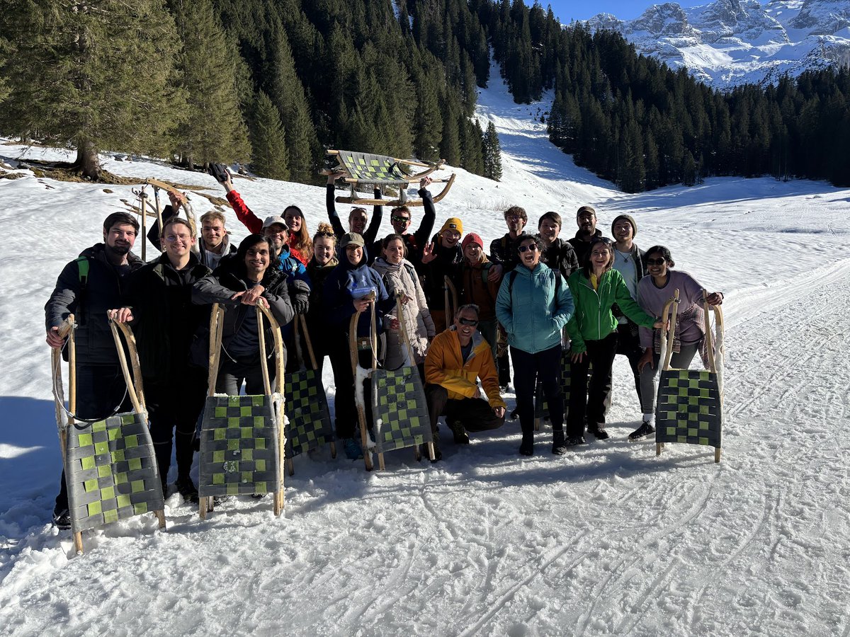 BahlLab's tweet image. Sledding from the Bahl lab retreat into #NWG2025! Come check out our posters and talks over the next few days. See you there!