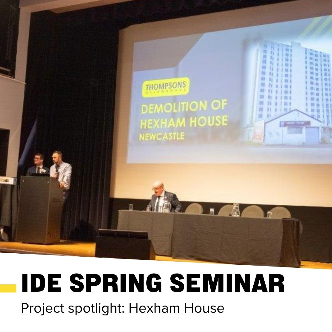 Thompsons of Prudhoe (@thompsonsofp) on Twitter photo It was a pleasure to be invited to present at the recent <a href="/IDEPresident/">IDE</a> Spring Seminar 👏 Paul Turbitt, Demolition Project Manager, delivered an insightful presentation sharing lessons learned and best practices from the Hexham House project for <a href="/NewcastleCC/">Newcastle City Council</a> 🙌  
#IDE #Demolition It was a pleasure to be invited to present at the recent <a href="/IDEPresident/">IDE</a> Spring Seminar 👏 Paul Turbitt, Demolition Project Manager, delivered an insightful presentation sharing lessons learned and best practices from the Hexham House project for <a href="/NewcastleCC/">Newcastle City Council</a> 🙌  
#IDE #Demolition