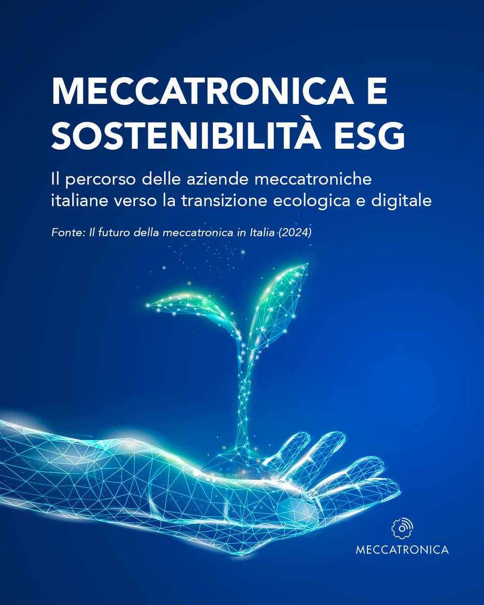 𝐌𝐞𝐜𝐜𝐚𝐭𝐫𝐨𝐧𝐢𝐜𝐚 𝐞 𝐬𝐨𝐬𝐭𝐞𝐧𝐢𝐛𝐢𝐥𝐢𝐭à 𝐄𝐒𝐆

🌍​ Da tempo la sostenibilità ambientale è considerata uno dei driver del cambiamento del settore meccatronico.

In uno studio del 2024, Federmeccanica ha riunito 20 PMI meccatroniche italiane best in class con lo