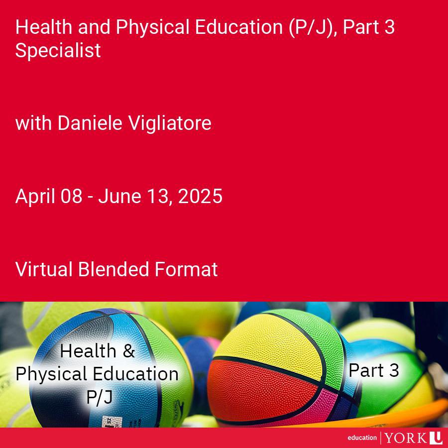 Dan Vigliatore (@physeddynasty) on Twitter photo #Physed AQ with YorkU. 10 sessions with #PETeachers in the field. Deadline to register is April 8.
<a href="/YorkUedPL/">YorkUEd ProfLearning</a> <a href="/YorkUeducation/">York University Education</a> <a href="/YorkUniversity/">York University</a>
👀 ⬇️ for details #Physed AQ with YorkU. 10 sessions with #PETeachers in the field. Deadline to register is April 8.
<a href="/YorkUedPL/">YorkUEd ProfLearning</a> <a href="/YorkUeducation/">York University Education</a> <a href="/YorkUniversity/">York University</a>
👀 ⬇️ for details