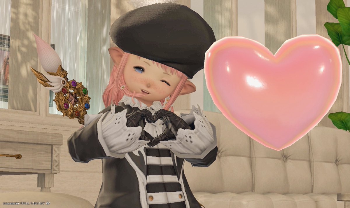 モロコシ様新クエスト報酬「イケニエ様」
キャラにハートマークをつけれます　#FF14