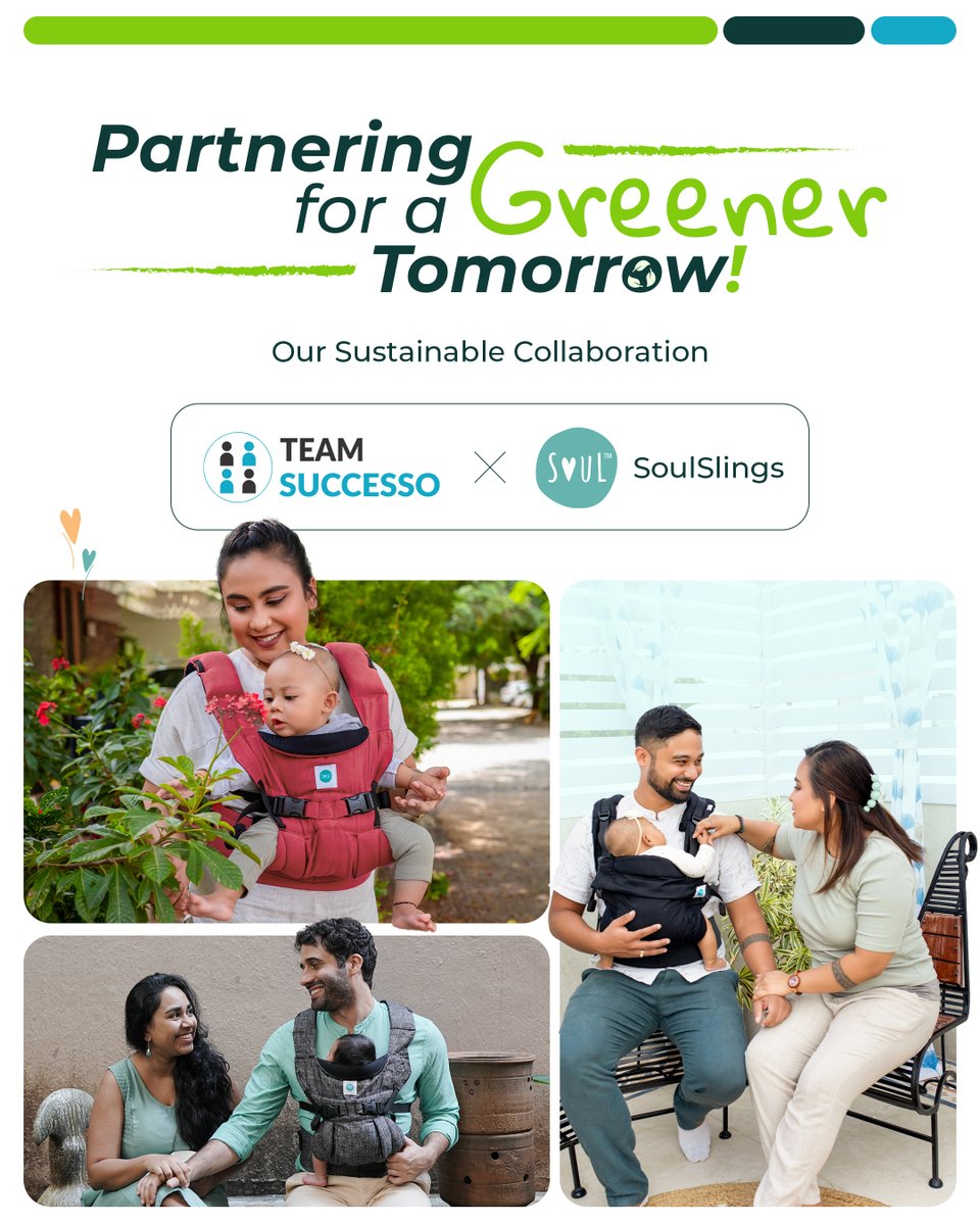 teamsuccesso's tweet photo. 🌿 Sustainable Cuddles! 🌿

TeamSuccesso x Soul Slings—where babywearing meets eco-conscious living. 💚👶 Made from natural fabrics for comfort, safety &amp; the planet! 🌎✨

Let’s grow sustainability together! ♻️

#EcoFriendlyBabywearing #GreenFuture #TeamSuccesso https://t.co/jpxZhJktV7