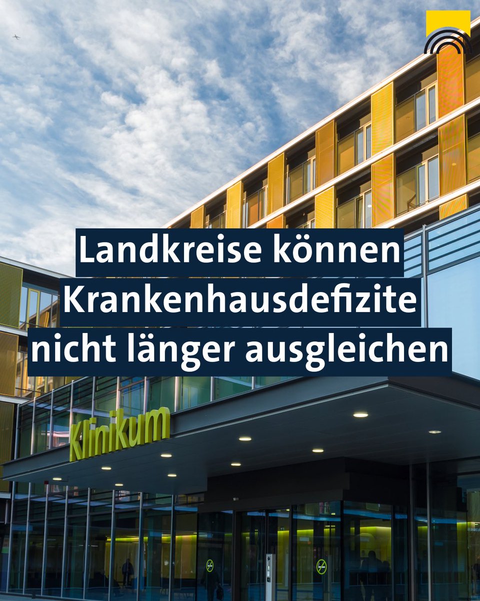 Landkreise können #Krankenhausdefizite nicht länger ausgleichen

Landkreistagspräsident Walter: „Bund muss etwas gegen die völlig unzureichende Finanzierung der Klinik-Betriebskosten unternehmen“

Die ganze Medieninformation unter
landkreistag-bw.de/presse/landkre…

<a href="/MSI_BW/">Sozialministerium BW</a>