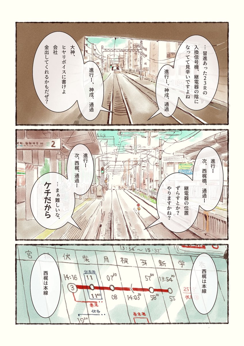オオカミが電車を運転するだけのマンガ(4/5) 