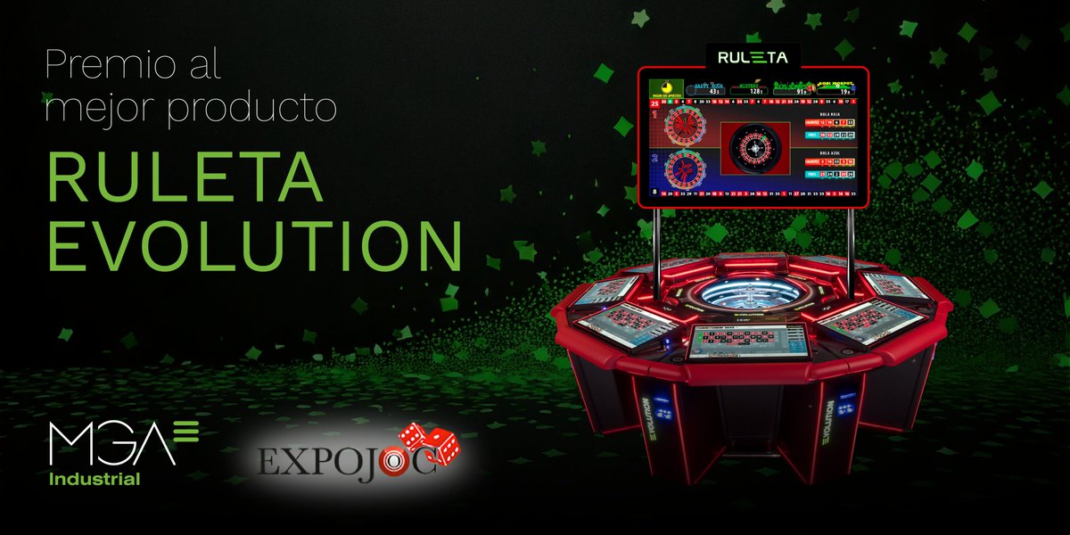 mga_industrial's tweet image. Nuestra #ruleta #Evolution ha sido galardonada con el premio de la categoría Mejor Producto #Expojoc por su calidad en estética, matemática y prestaciones técnicas. ¡Muchas gracias por este reconocimiento!
+info:  mgagaming.com/products/mga-e…