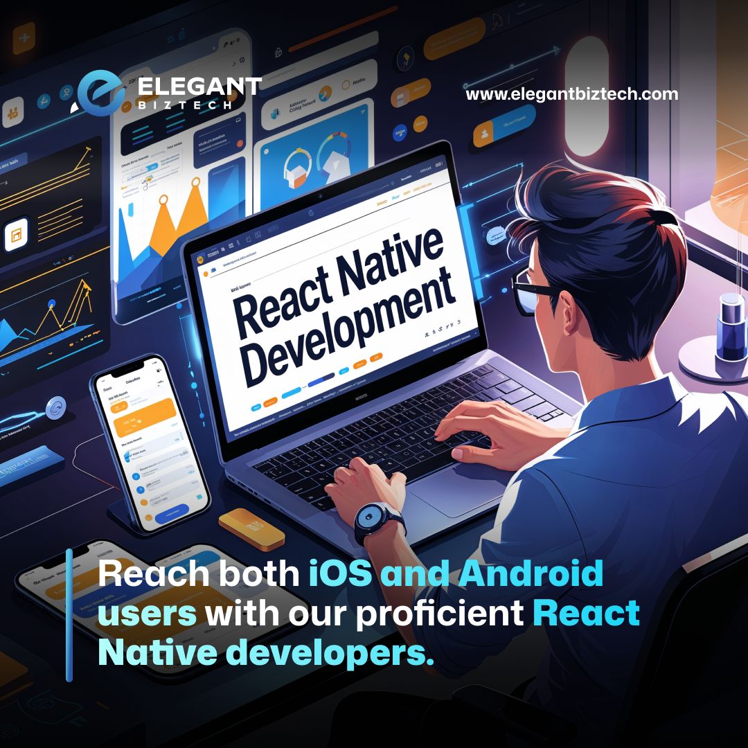 ElegantbizTech's tweet image. Cross-platform apps made easy with our React Native experts. Hire us to expand your reach! #ReactNativeDev #HireTeam