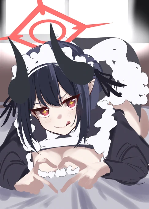 メイドチアキ ラフwip#BlueArchive 