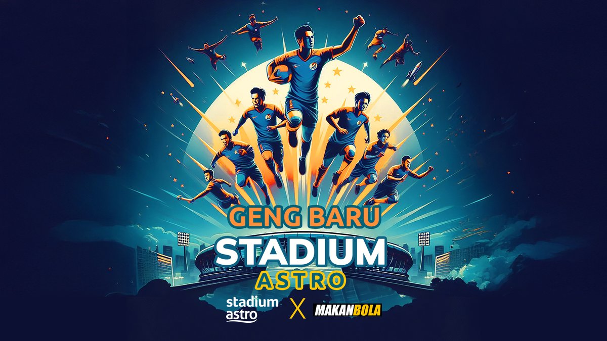 ASTROARENA's tweet photo. Penantian akhirnya sudah berakhir! ⏳   

Semestinya sudah tentu ramai yang menanti siapakah 'Pakatan' Stadium Astro?   

 Stadium Astro dengan sukacita mengumumkan kolaborasi bersama @makanbolaplus  bagi menuju selangkah ke hadapan! 📷
#NadiArena #StadiumAstro https://t.co/Qsz0BTZCFb