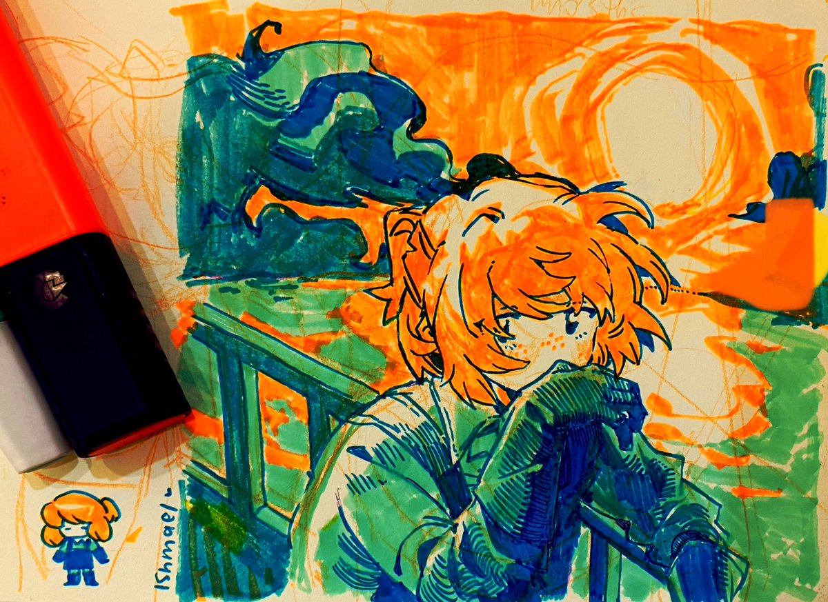 your hair the color of sunset