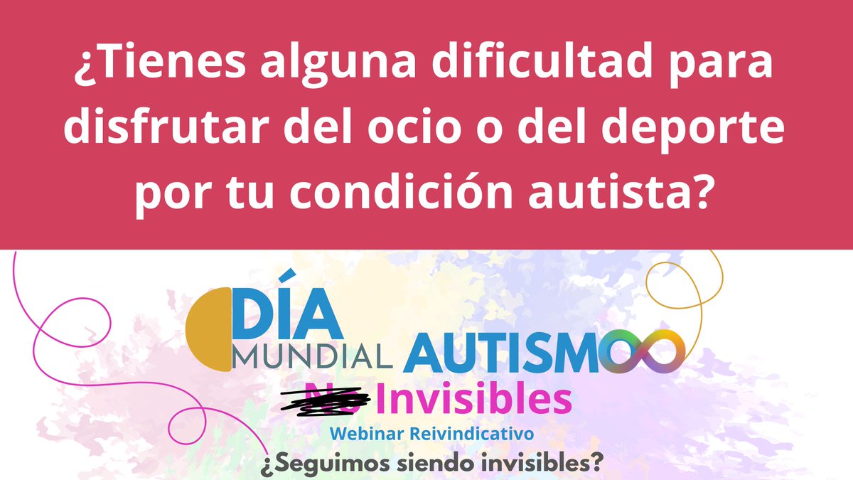 🗓 1 de abril a las 11:00 h. Conmemoramos el #DíaMundialAutismo con un webinar
➡Hablaremos de retos y demandas. Participarán personas autistas y profesionales del ámbito del autismo.
✅Participa con tus demandas. Inscríbete aquí:  forms.office.com/e/RGGRpj9jNL 😉