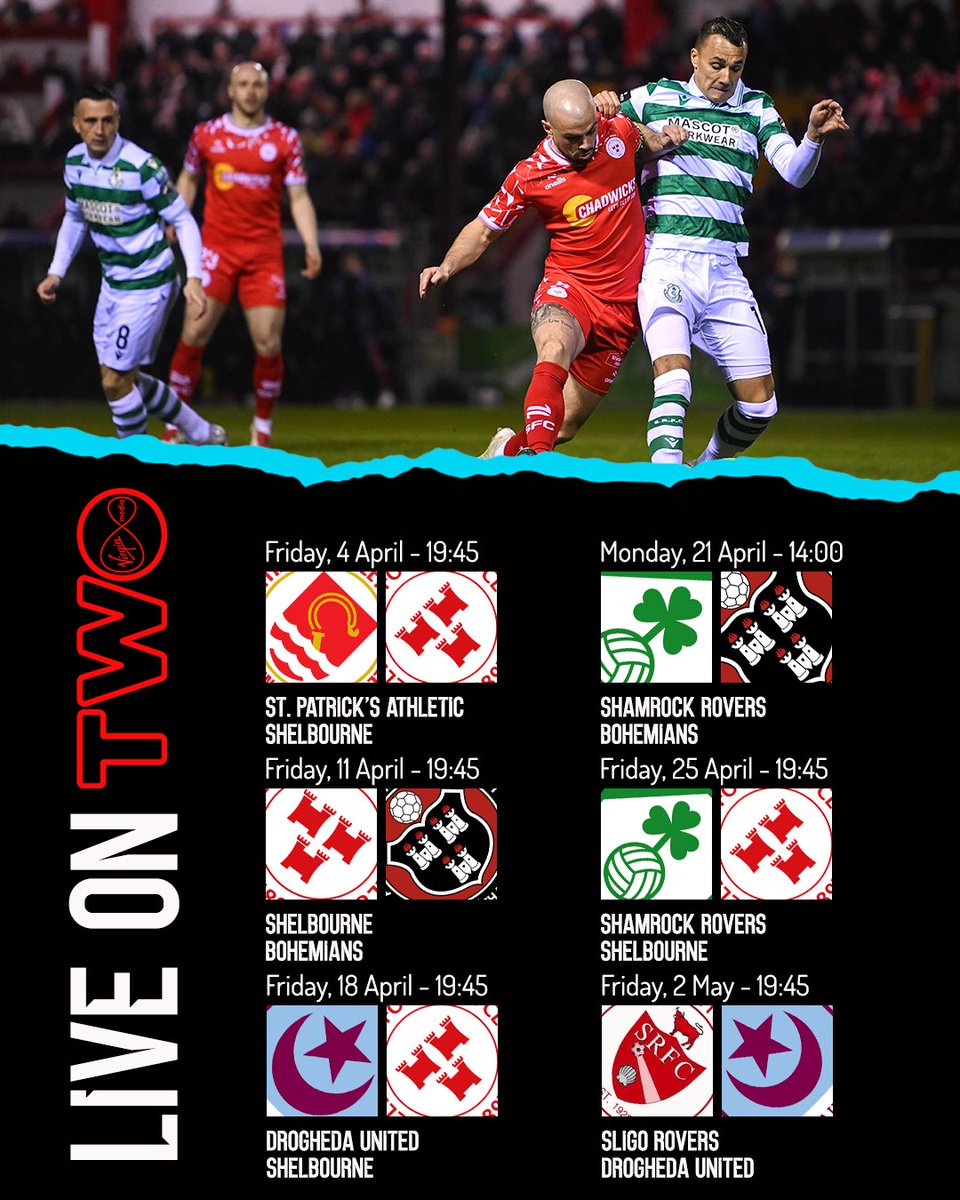 League of Ireland (@leagueofireland) on Twitter photo Six huge games selected for <a href="/VMSportIE/">Virgin Media Sport</a> coverage 😍
Details 👉 leagueofireland.ie/news/next-six-… Six huge games selected for <a href="/VMSportIE/">Virgin Media Sport</a> coverage 😍
Details 👉 leagueofireland.ie/news/next-six-…