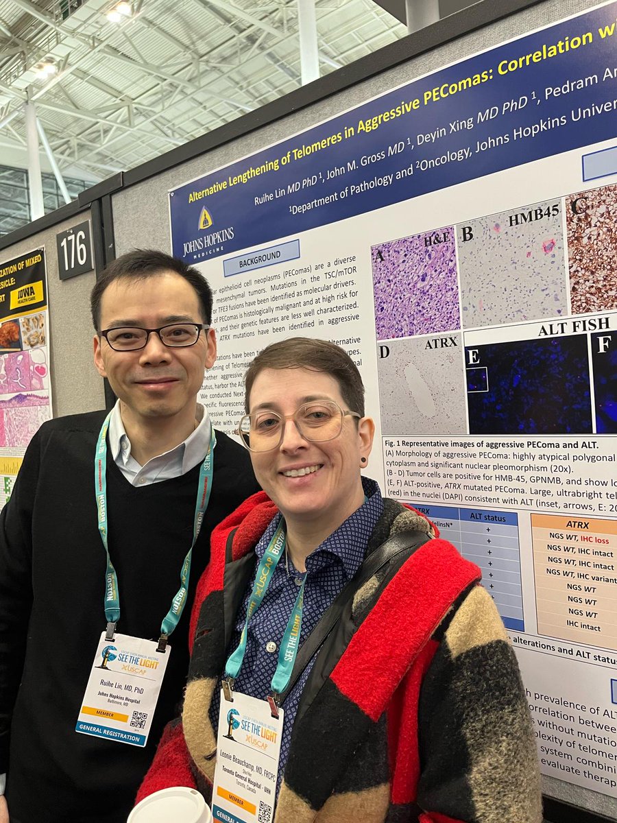 Leonie Beauchamp, M.D. (@loniebeauchamp) on Twitter photo USCAP is the perfect place to learn and stay up to date, but also to reconnect with old friends and make new ones. Great to see my former co-fellow from <a href="/JHUPath/">Johns Hopkins Pathology</a> presenting his poster. Congrats on the great work! USCAP definitely brings back some nostalgia. #USCAP2025 #gupath USCAP is the perfect place to learn and stay up to date, but also to reconnect with old friends and make new ones. Great to see my former co-fellow from <a href="/JHUPath/">Johns Hopkins Pathology</a> presenting his poster. Congrats on the great work! USCAP definitely brings back some nostalgia. #USCAP2025 #gupath
