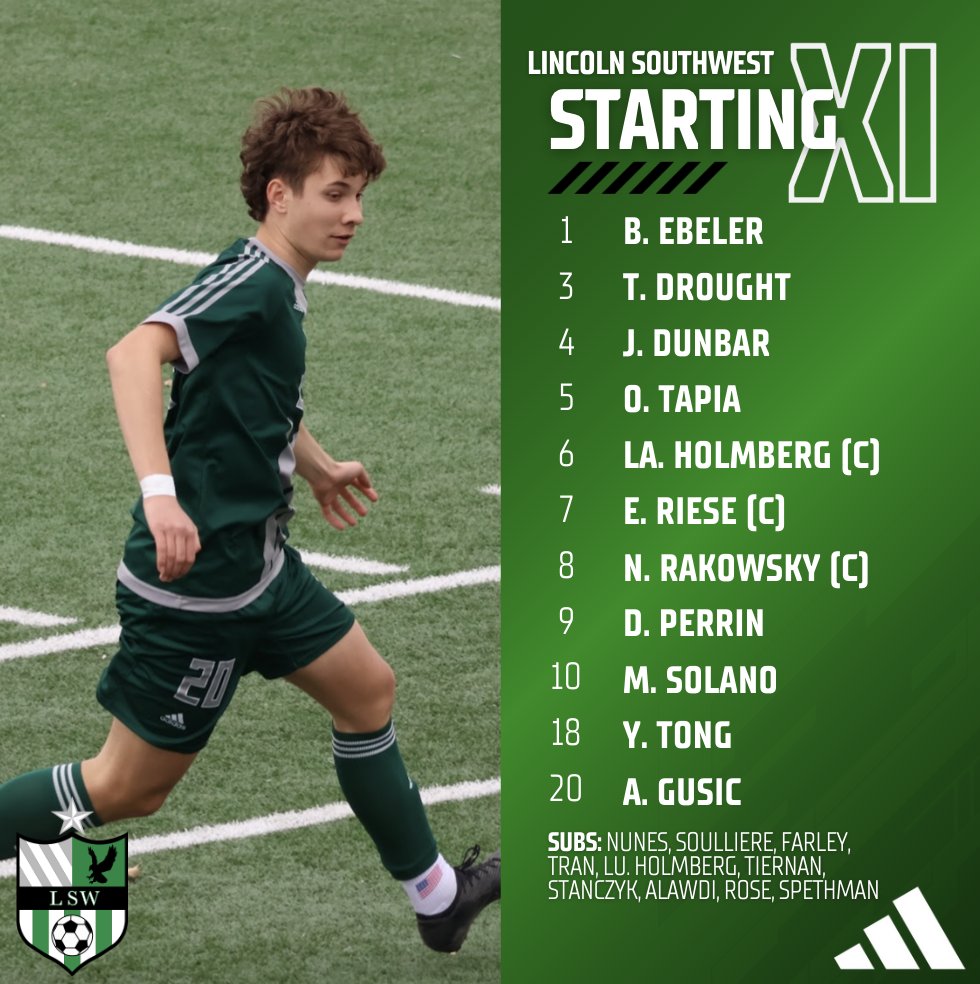Here is our Starting XI for Match Day 2 against Lincoln High! 

Up the Hawks! ⚽️👊