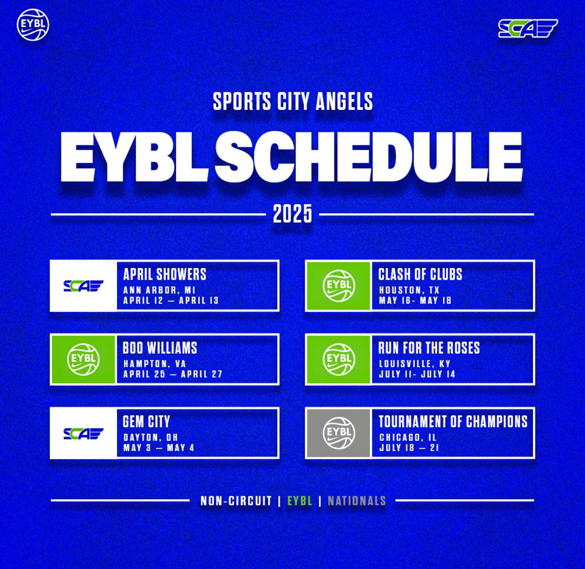 SCA_OH's tweet image. Mark those calendars 📅 

Our 2025 schedule is here‼️