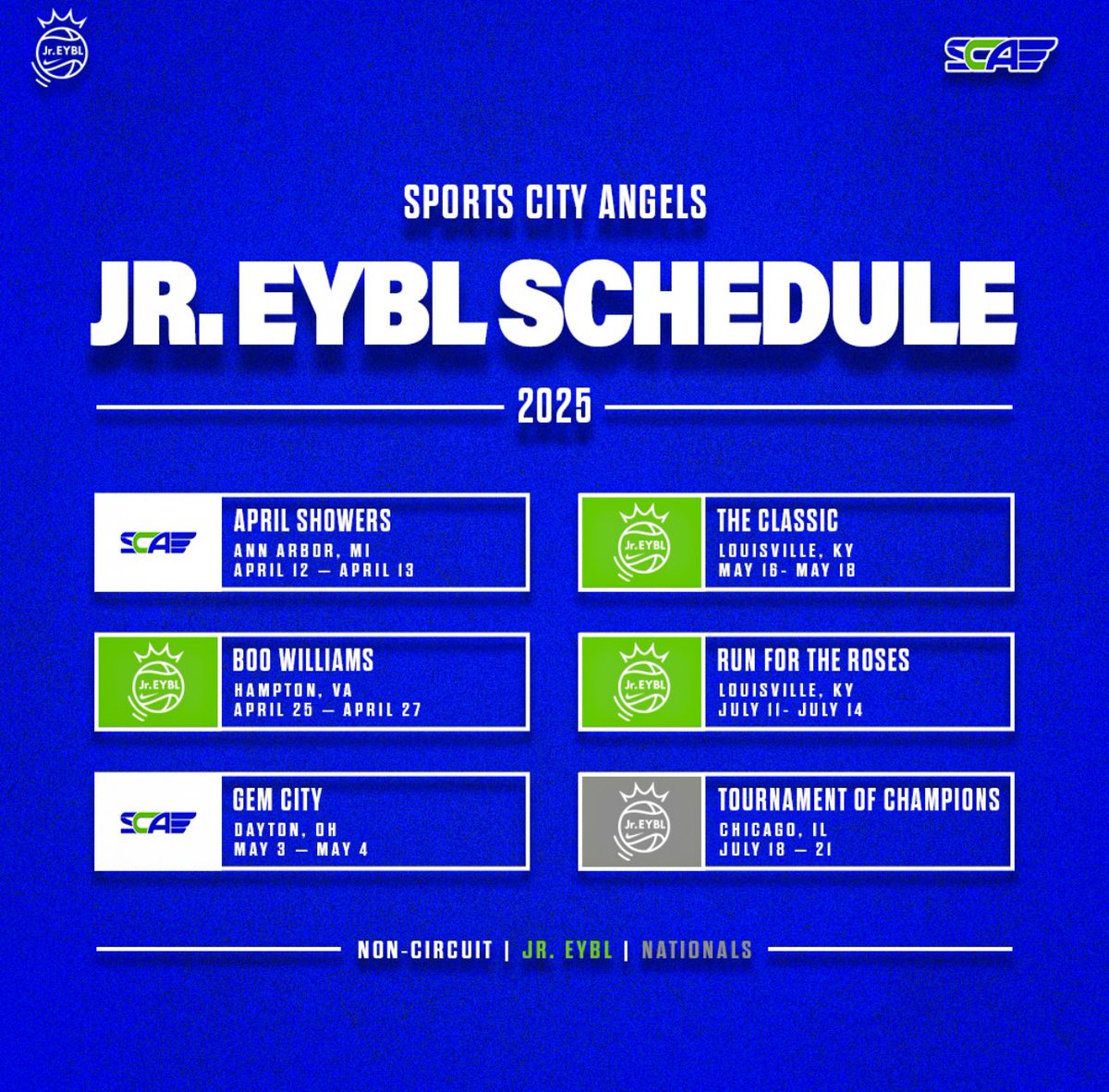 SCA_OH's tweet image. Mark those calendars 📅 

Our 2025 schedule is here‼️