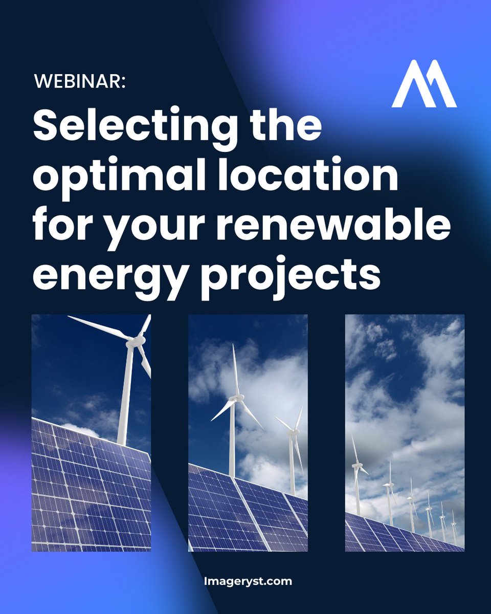 This webinar is ideal for:

✅Project developers 
✅Independent Power Producers (IPPs) 
✅EPC contractors (Engineering, Procurement, and Construction) 
✅Environmental and compliance specialists 
✅GIS and data analysts 

Are you one of them?⤵️
eu1.hubs.ly/H0hvSsY0