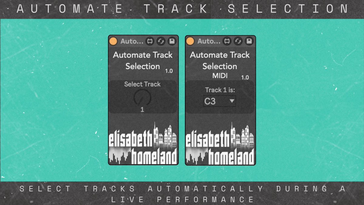 Hey,
I just released a new free device pair that you can use on stage to automate your track selection.
Works In Arrangement, Session view, and on Push 3 Standalone.

Check them out here: elisabethhomeland.com