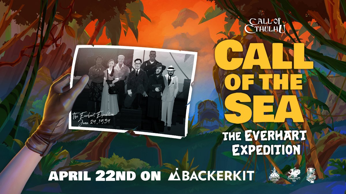 American Arcadia available on consoles May 15th!🎮 (@outbluegames) on Twitter photo It's official! #CallOfTheSea will meet #CallOfCthulhu on April 22nd on Backerkit. 📆
We are teaming up with <a href="/Shadowlandsed/">Shadowlands</a> to launch 'Call of the Sea: The Everhart Expedition', an official role-playing campaign. Thread your own lovecarftian path! 🐙🎲 It's official! #CallOfTheSea will meet #CallOfCthulhu on April 22nd on Backerkit. 📆
We are teaming up with <a href="/Shadowlandsed/">Shadowlands</a> to launch 'Call of the Sea: The Everhart Expedition', an official role-playing campaign. Thread your own lovecarftian path! 🐙🎲
