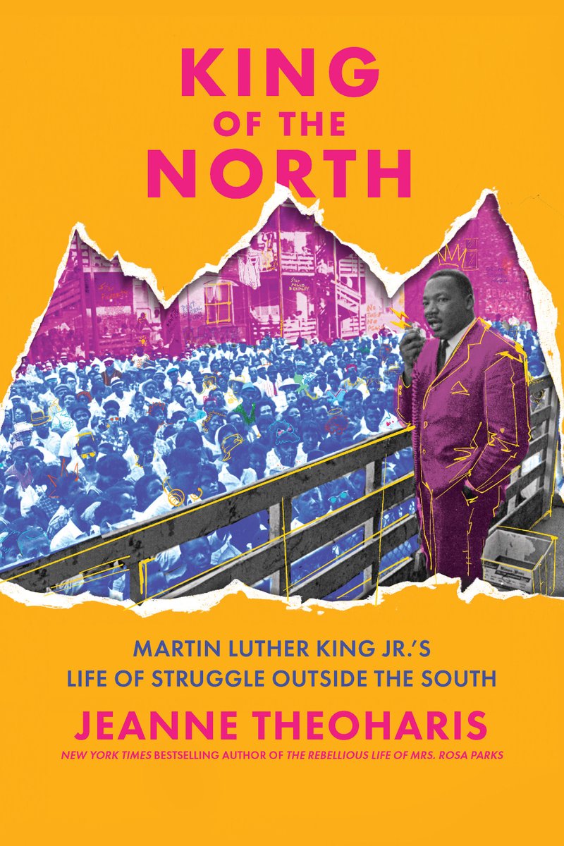 Jeanne Theoharis (@jeannetheoharis) on Twitter photo KING OF THE NORTH comes out today from <a href="/thenewpress/">The New Press</a>! De-Southernizing Martin Luther King changes so many of the ways we have come to see him, the movement and the US during the civil rights era and provides so many lessons for what we face today. A 🧵: KING OF THE NORTH comes out today from <a href="/thenewpress/">The New Press</a>! De-Southernizing Martin Luther King changes so many of the ways we have come to see him, the movement and the US during the civil rights era and provides so many lessons for what we face today. A 🧵: