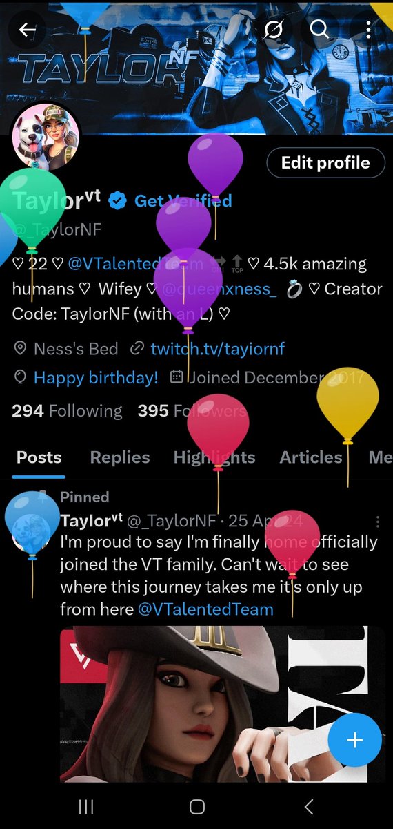 _TaylorNF's tweet image. Pretty balloons 23rd 🥳
