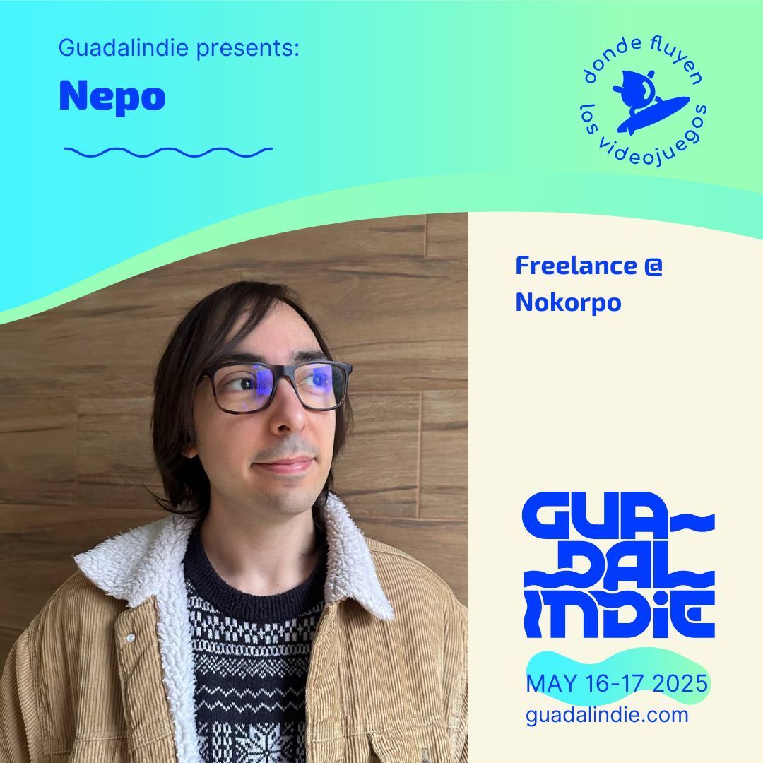 Want to learn more about QA for indies? Don't miss our new speaker for #Guadalindie25

🔥 Nepo 🔥

They are a programmer specializing in QA &amp; Game Design who transitioned from generalist software to co-founding Nokorpo, where they develop games using Godot and open-source tools.