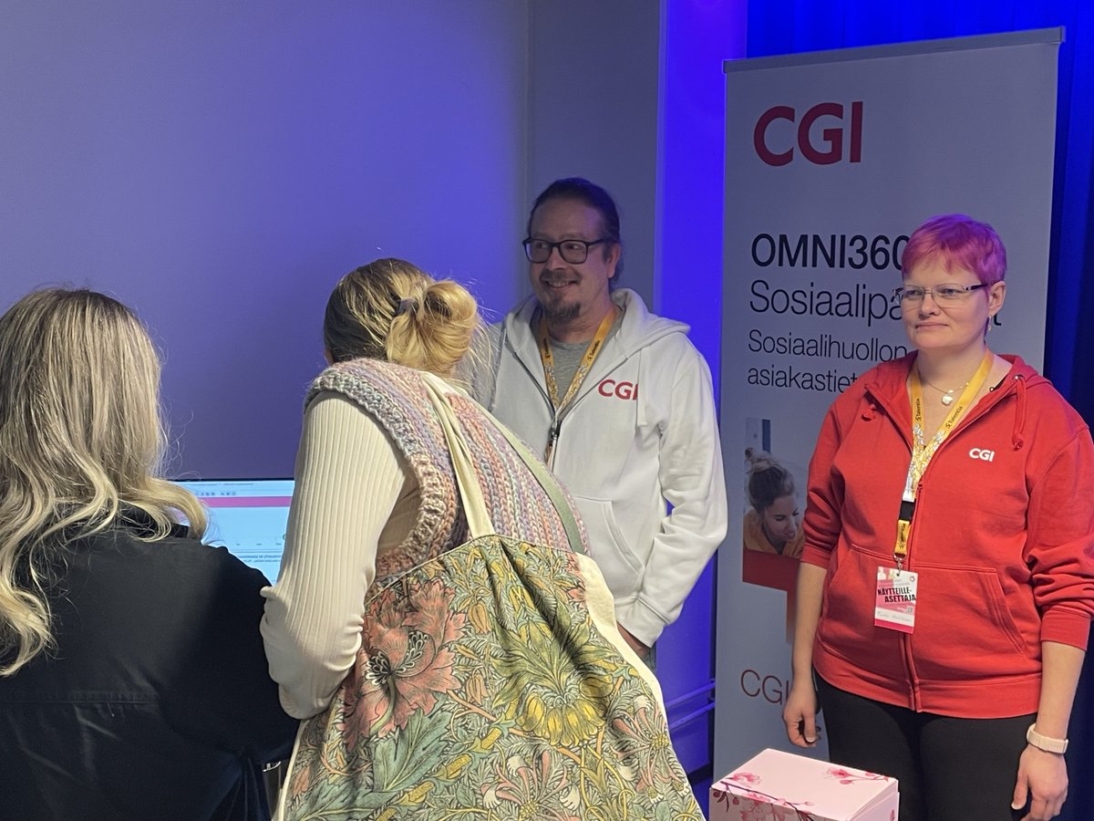 Osallistuimme Sosiaalialan asiantuntijapäiville Tampereella. Esittelimme OMNI360 Sosiaalipalvelut -asiakastietojärjestelmää ja sen tekoälytoimintoja. Asiakastietojärjestelmän helppokäyttöisyys ja kirjaamisen nopeus olivat keskiössä keskusteluissamme.

#CGISuomi #OMNI360