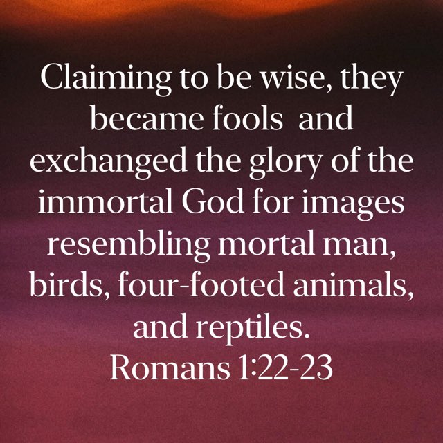 We are created by God to worship. We are going to worship something. The question now becomes are we going to worship the one true God, the only one worthy of worship, or are we going to worship created substitutes?