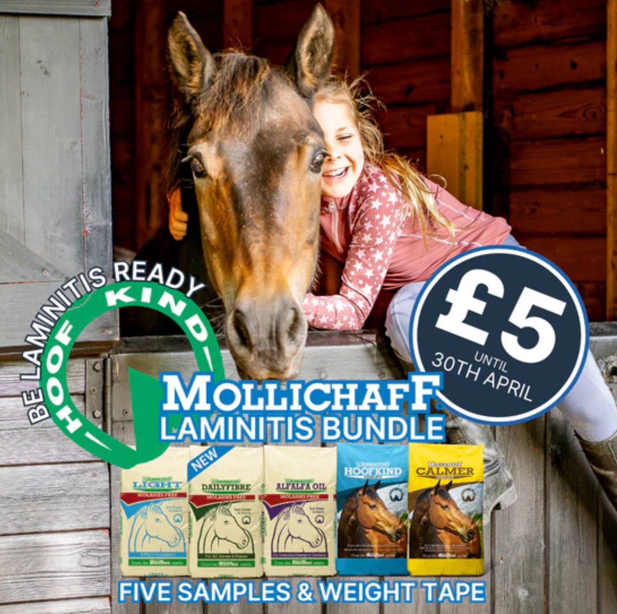 Mollichaff has launched a dedicated Laminitis Awareness Campaign, running until 30th April 2025, to help horse owners manage the seasonal risk of laminitis.
Read more: bit.ly/4iCV9RF #Horsehage #Mollichaff #LaminitisAwarenessCampaign #hoofkind
