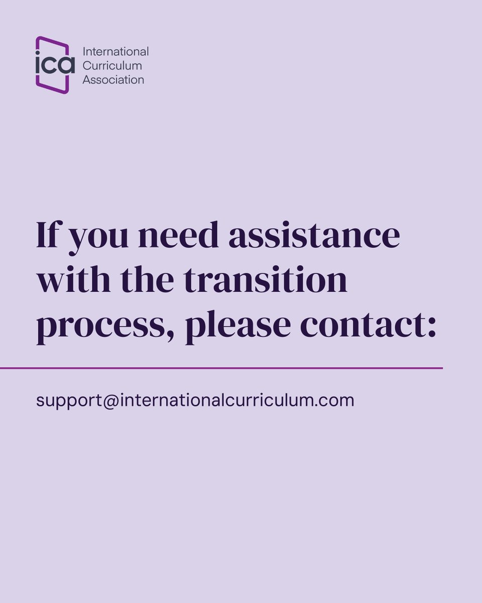 IC_Association's tweet image. On 31 March, our existing portal will no longer be accessible. After this date, you will be automatically redirected to the new portal International Curriculum Portal.
If you have any issues, we are on hand to help. Please contact us on: support@internationalcurriculum.com