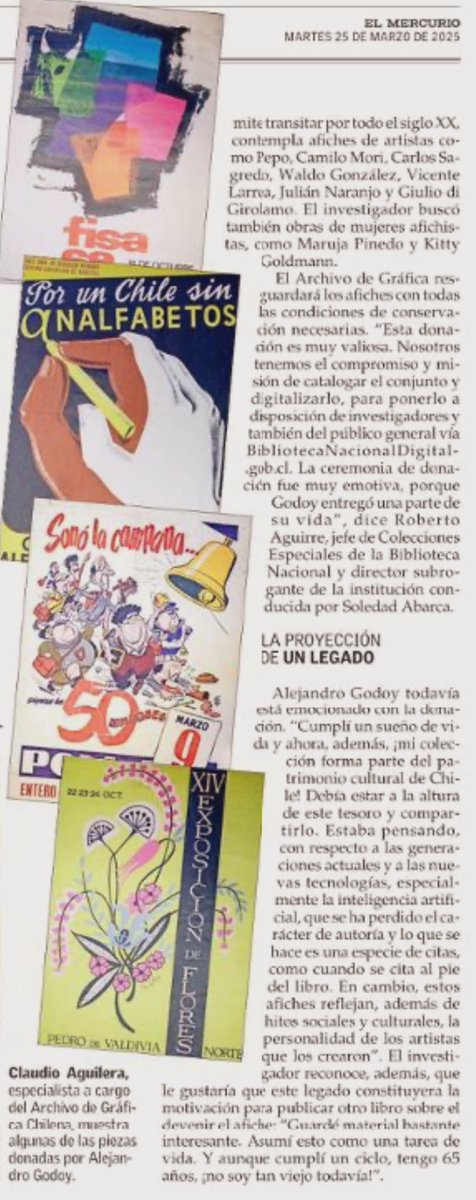 Arturo Navarro Ceardi (@info_navarro) on Twitter photo De Camilo Mori, los hermanos Larrea y Santiago Nattino, entre muchos otros artistas… afiches son donados a la <a href="/BNChile/">Biblioteca Nacional</a>
<a href="/CE_Aguilera_A/">Claudio Aguilera</a> <a href="/patrimonio_cl/">Patrimonio_cl</a> <a href="/BPDigital_cl/">Biblioteca Pública Digital</a> <a href="/MemoriaChilena/">Memoria Chilena</a> De Camilo Mori, los hermanos Larrea y Santiago Nattino, entre muchos otros artistas… afiches son donados a la <a href="/BNChile/">Biblioteca Nacional</a>
<a href="/CE_Aguilera_A/">Claudio Aguilera</a> <a href="/patrimonio_cl/">Patrimonio_cl</a> <a href="/BPDigital_cl/">Biblioteca Pública Digital</a> <a href="/MemoriaChilena/">Memoria Chilena</a>