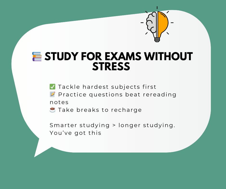 essaynook's tweet image. Studying for finals?
 ✅ Start with the hardest
 ✅ Use practice Qs
 ✅ Take breaks
 Study smarter, not longer! 🚀 #FinalsPrep