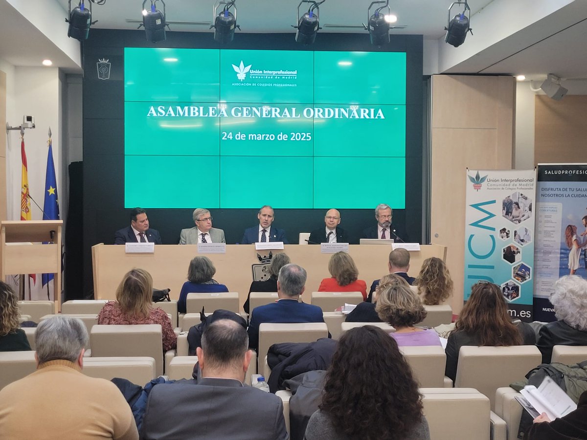 Unión Interprofesional de la Comunidad de Madrid (@uicmadrid) on Twitter photo 🟢 Ayer, la Asamblea General de UICM, aprobó por unanimidad las cuentas del ejercicio económico 2024 y la incorporación de dos nuevos miembros a la asociación.
👏 ¡Damos la bienvenida al <a href="/COPAC_Tw/">COPAC</a> y al <a href="/colmedmadrid/">Colegio de Mediadores de Seguros de Madrid</a>!
#UnionInterprofesionalDeLaComunidadDeMadrid #𝗨𝗜𝗖𝗠 🟢 Ayer, la Asamblea General de UICM, aprobó por unanimidad las cuentas del ejercicio económico 2024 y la incorporación de dos nuevos miembros a la asociación.
👏 ¡Damos la bienvenida al <a href="/COPAC_Tw/">COPAC</a> y al <a href="/colmedmadrid/">Colegio de Mediadores de Seguros de Madrid</a>!
#UnionInterprofesionalDeLaComunidadDeMadrid #𝗨𝗜𝗖𝗠