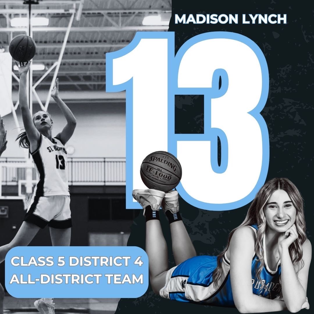 What a way to end a fantastic career!

Class 5 District 4 All-District Team
All-District Player of the Year 
6th All-Time leading rebounder in SDHS History
3rd All-time leading scorer with 1,164 career points!

Congrats on a great 4 years Madison Lynch!