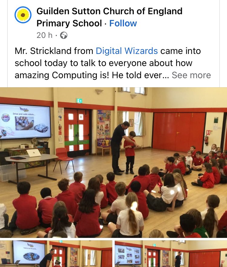 Thank you Guilden Sutton Primary School for welcoming Digital Wizards into school again this year. 
It was a pleasure to visit as always. 🤩