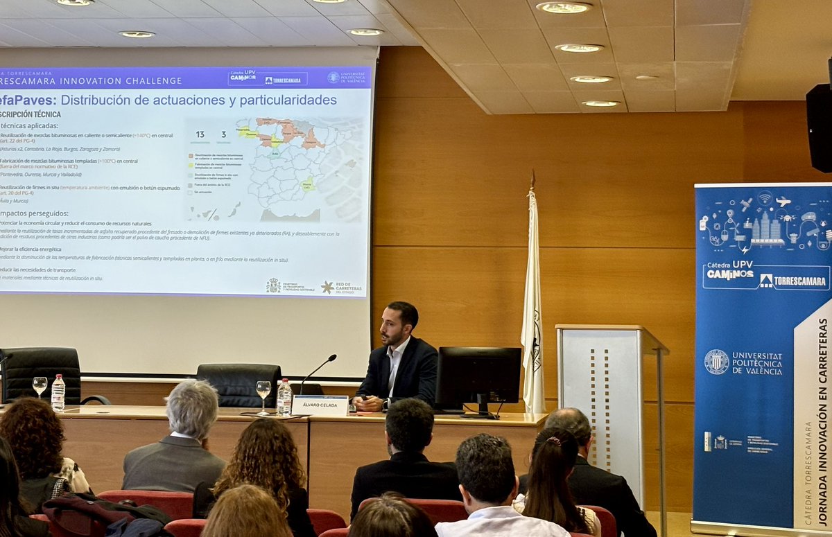 TORRESCAMARA (@torrescamara_) on Twitter photo Álvaro Celada, Jefe de Área de #Innovación de la Dir.Gral de #Carreteras del <a href="/transportesgob/">Ministerio Transportes y Movilidad Sostenible</a> aborda los 10 retos estratégicos de la Compra Pública de Innovación #CPI que están impulsando desde el Ministerio.
#JornadaInnovacion #CátedraTorrescamara <a href="/CaminosUPV/">Caminos UPV</a> Álvaro Celada, Jefe de Área de #Innovación de la Dir.Gral de #Carreteras del <a href="/transportesgob/">Ministerio Transportes y Movilidad Sostenible</a> aborda los 10 retos estratégicos de la Compra Pública de Innovación #CPI que están impulsando desde el Ministerio.
#JornadaInnovacion #CátedraTorrescamara <a href="/CaminosUPV/">Caminos UPV</a>