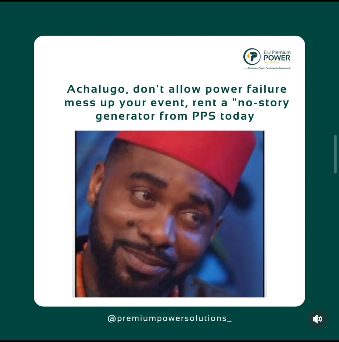 ppsolutions_'s tweet image. Achalugo PPS dey for you📌

Call us on now 08099700004 or 09160205000 to secure your booking.

#premiumpower #generatorrentalsinlagos 
#generatorforrent #eventvendors 
#NoMoreBlackouts #ReliablePower #ppsrenta