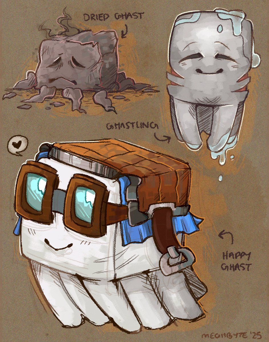 Still haven't recovered from the lore drop btw <a href="/Mojang/">Mojang</a> #MinecraftLIVE #driedghast #Ghastling #happyghast #Minecraft