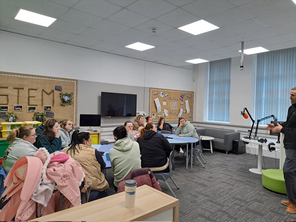 Thank you to James from Coleg-Y-Cymoedd for coming in to have a chat with our families/Community. We are really excited to get the next course up and running. #familyengagement #communityfocusedschool