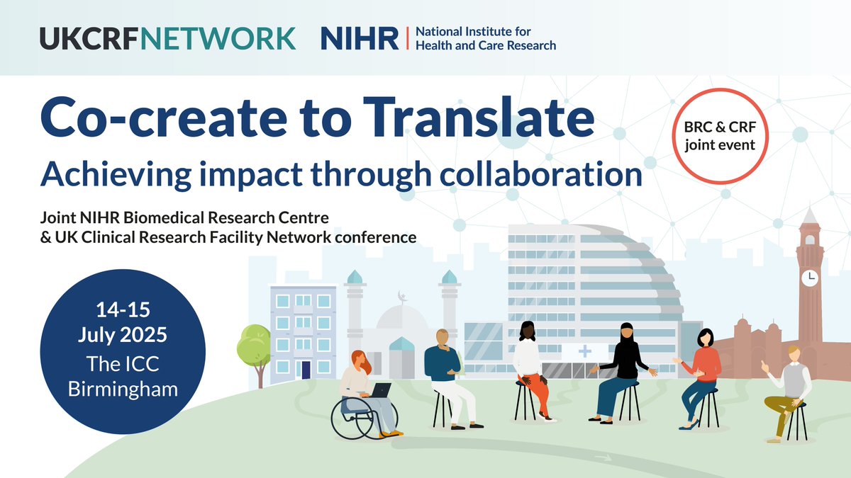 NIHR Birmingham Biomedical Research Centre (@birminghambrc) on Twitter photo Exciting news💥
This July, we’re hosting the 1st joint #CRFBRC25 conference w/ <a href="/NIHR_UKCRFN/">UKCRF Network</a>, bringing together BRCs and CRFs from across the UK.
Abstract submissions are now OPEN – don’t miss this opportunity to showcase your research! Submit by 28 April: ukcrfnetwork.co.uk/events/ukcrf-n… Exciting news💥
This July, we’re hosting the 1st joint #CRFBRC25 conference w/ <a href="/NIHR_UKCRFN/">UKCRF Network</a>, bringing together BRCs and CRFs from across the UK.
Abstract submissions are now OPEN – don’t miss this opportunity to showcase your research! Submit by 28 April: ukcrfnetwork.co.uk/events/ukcrf-n…