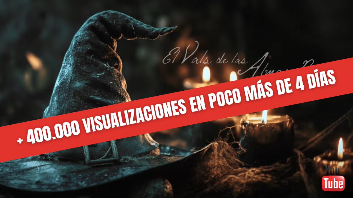 📷MÁS DE 400.000 VISUALIZACIONES EN POCO MÁS DE 4 DÍAS!!! LA BRUJITA OS DA LAS GRACIAS!!!!📷
📷 youtube.com/watch?v=QB5-_Y…